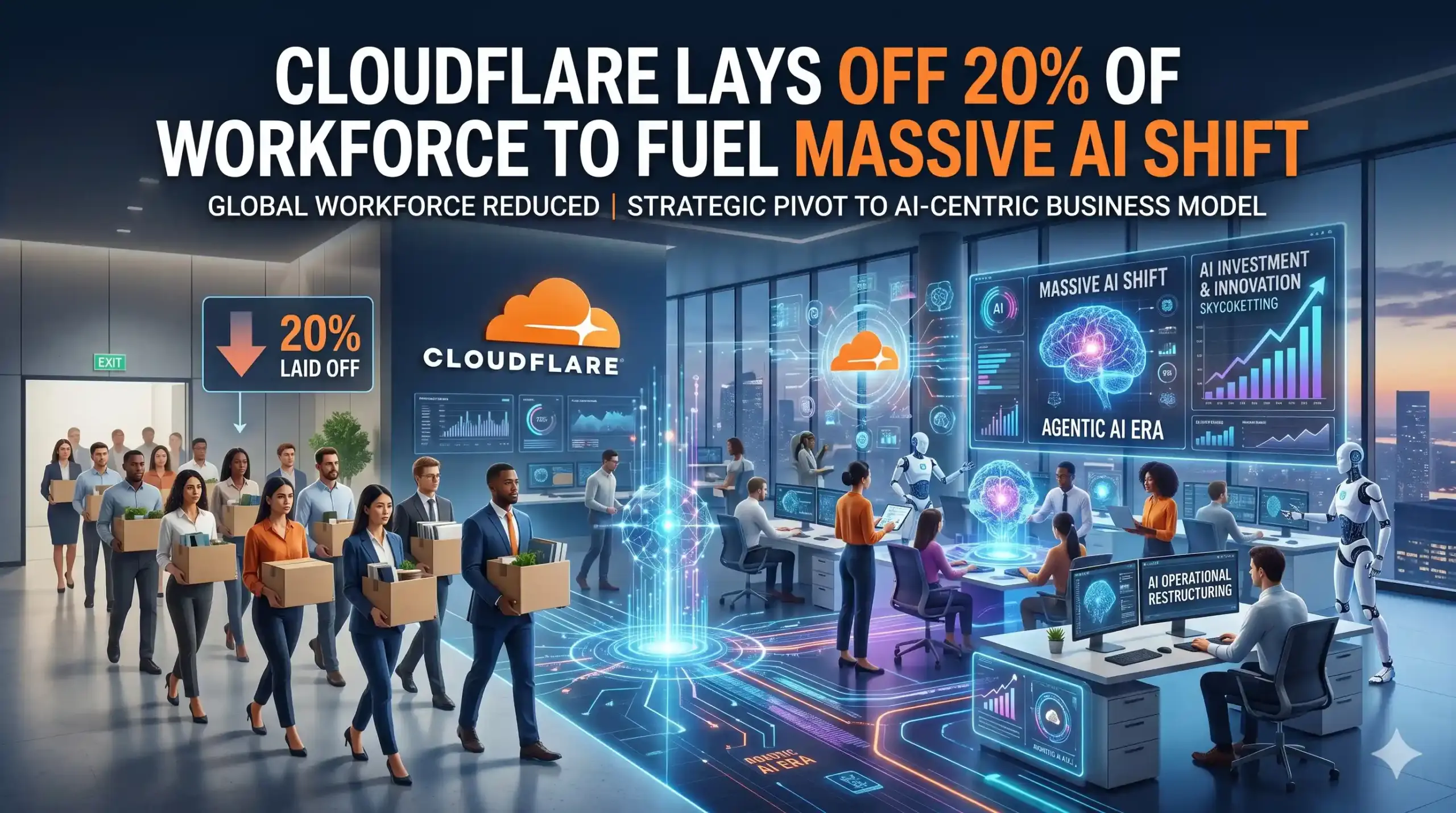 Cloudflare Lays Off 20% of Workforce to Fuel Massive AI Shift