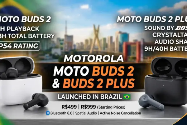 Motorola Moto Buds 2 & Buds 2 Plus Launched in Brazil Price, Specs, and Features